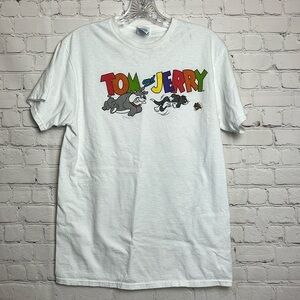 Tom & Jerry Cotton Vintage Inspired Short Sleeved Tee Shirt